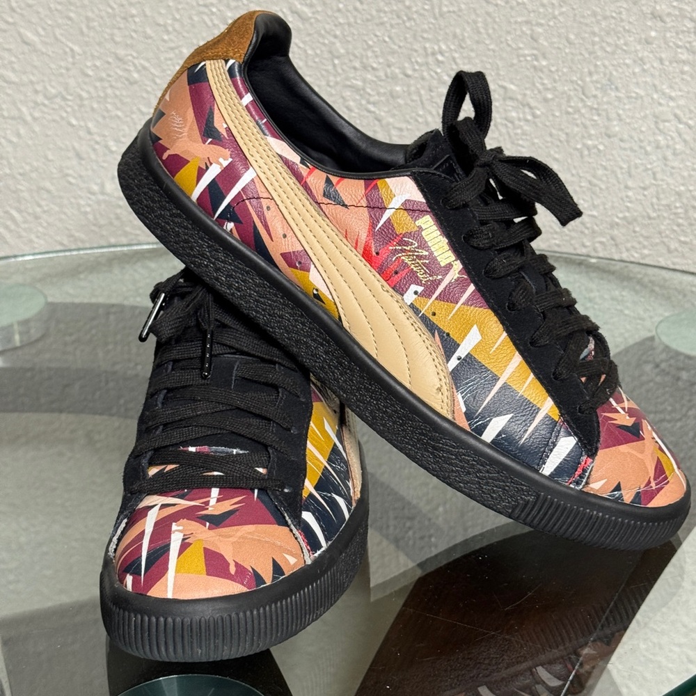 PUMA CLYDE MOON JUNGLE x Natural Multicolor Size 8.5 US Men's Sneakers - Picture 13 of 13